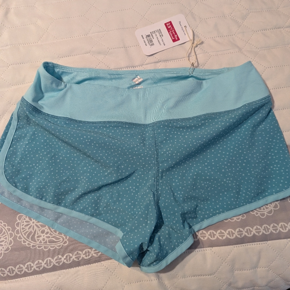 Women's Athletic Shorts in Light Blue